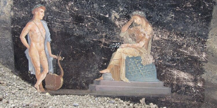 Descubren en Pompeya un imponente salón de banquetes con frescos sobre la guerra de Troya