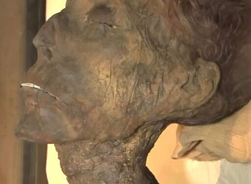 Los restos momificados del rey Amenhotep II