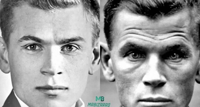 La cara de un soldado  después de haber combatido 4 años en la guerra