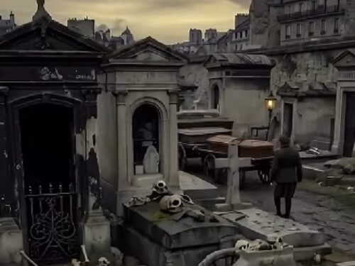 En el siglo XVIII, París empezó a mover restos humanos desde sus cementerios saturados al subsuelo