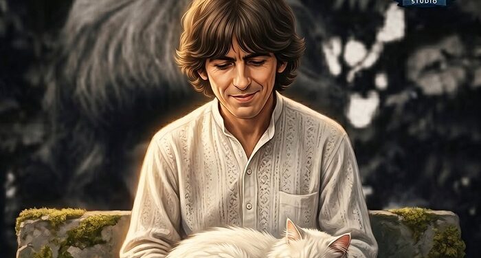 George Harrison, el Beatle silencioso que encontraba paz entre gatos
