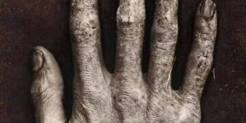 Así se veía la mano de un técnico de Rayos X antes del Siglo XX