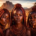 Las mujeres Himba sòlo se lavan tres veces en la vida: al nacer, al casarse y al morir